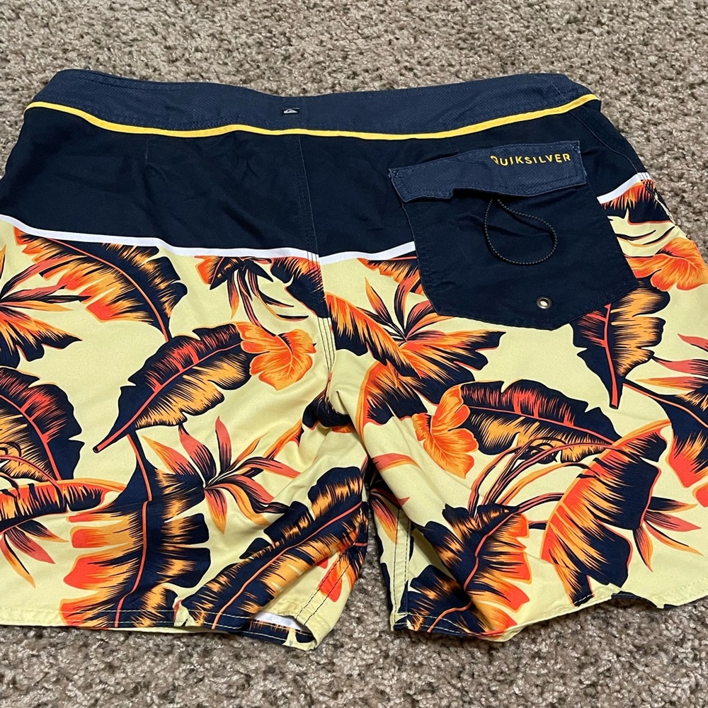 Hawaiian Quiksilver swim trunks